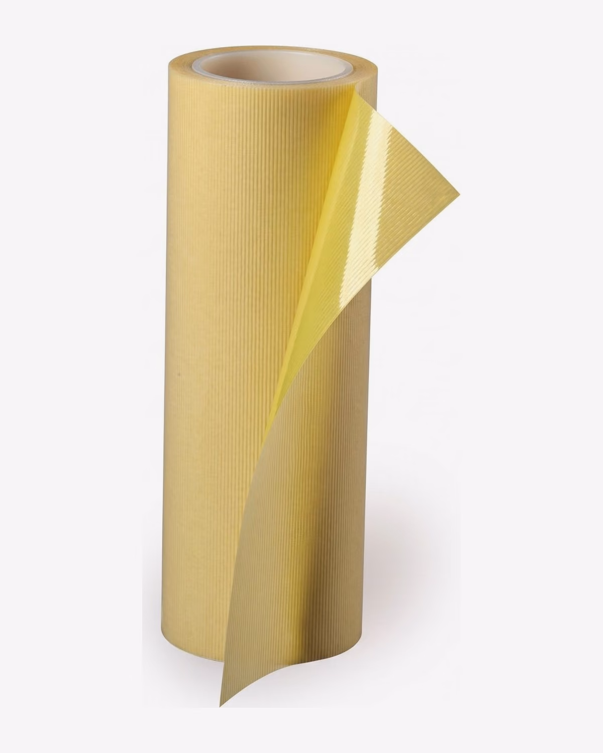 Roll of IPMT plate mounting tape with the corrugated liner peeled back