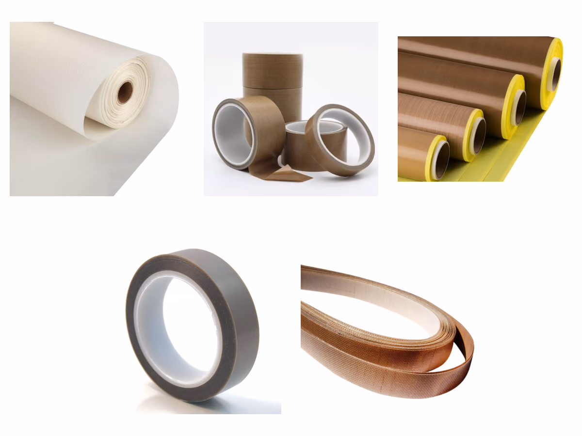 PTFE cloth, cloth tape with and without liner, film tape and belt from the Fortis range