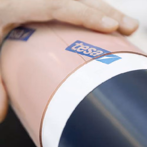 tesa plate mounting tape wrapped on a print cylinder