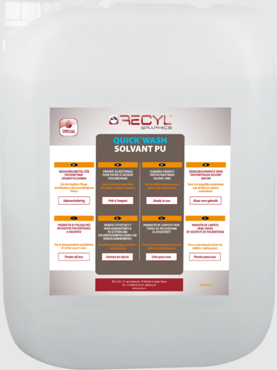 Recyl Quick’Wash Solvant PU – Recyl product image